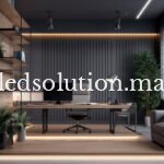 Profil aluminium encastré LED 24,5x7mm – Kit complet 2m - Maroc – Image 2