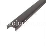 diffuseur noir pour profile led 17mm 2 metres maroc