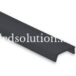 diffuseur noir pour profile led 17mm 2 metres maroc