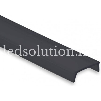 diffuseur noir pour profile led 17mm 2 metres maroc