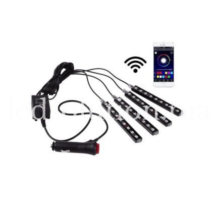 kit led pour automobile rgb 12v controle application wifi