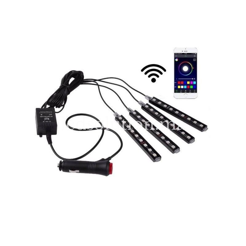 kit-led-pour-automobile-rgb-12v-avec-controle-par-application-wifi ledsolution kit led pour automobile rgb 12v controle application wifi