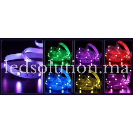 ruban led rgb 12v 36w 10mm ip20 smd5050 30 ledm 5m casablanca
